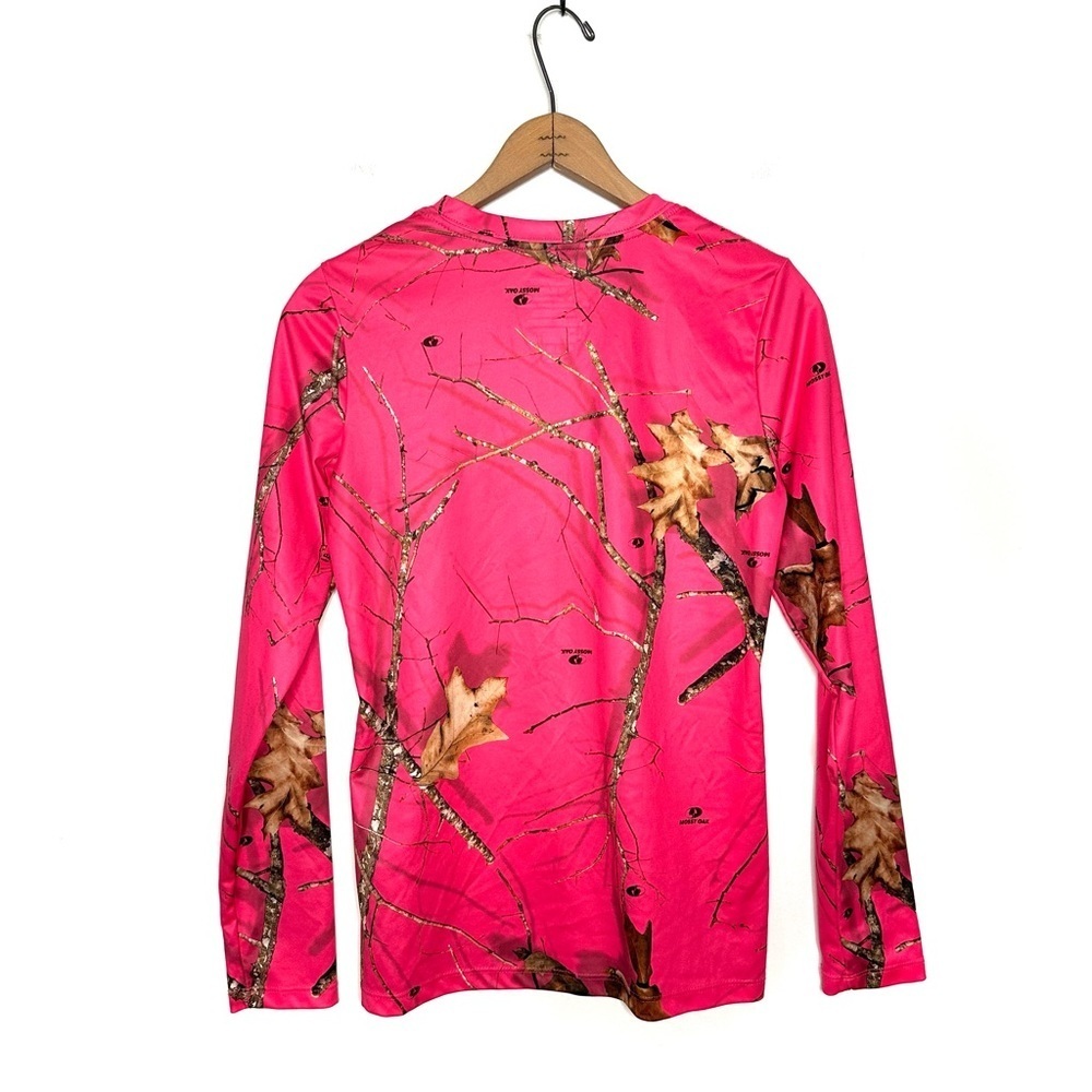 Mossy Oak | Pink Camo Long Sleeve Shirt Size Medium - Picture 3 of 4